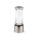 DAMAN U'SELECT SALT MILL ACRYLIC-STAINLESS STEEL FINISH 16CM 