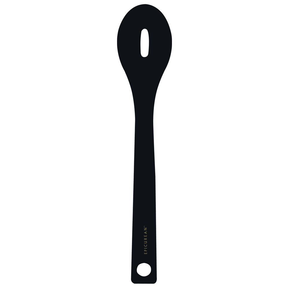 BLACK WOOD FIBRE SLOTTED SPOON