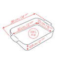 CERAMICS RECTANGUAR BAKEWARE ECRU 36CM 