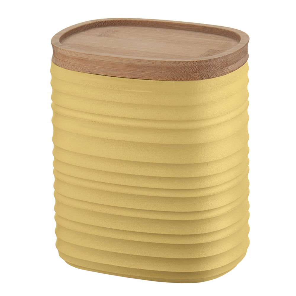 MUSTARD YELLOW M STORAGE JAR TIERRA