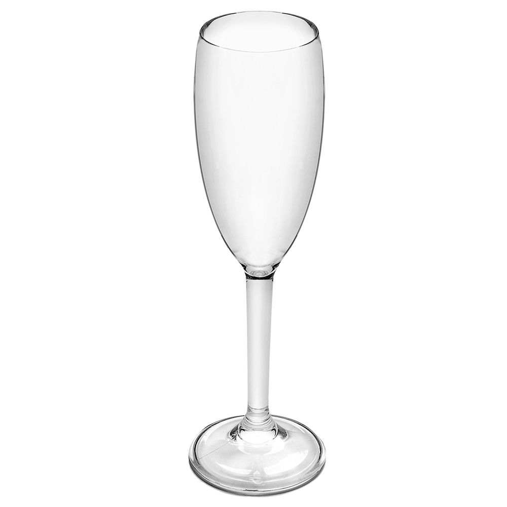 ACRYLIC, SINGLE CHAMPAGNE FLUTE, 175MM, DRINKWARE, GLASSES, OUTDOOR, PICNIC, BBQ, FLUTE,