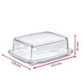 #GLASS BUTTER DISH CLEAR