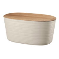 CLAY BREAD BIN W/BAMBOO BREADBOARD TOP TIERRA