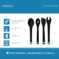 BLACK WOOD FIBRE SPORK