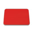 RED MEDIUM GLASS WORKTOP PROTECTOR 40 X 30CM