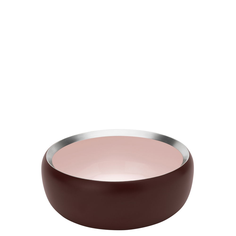 ORA BOWL Ø 15 CM  SMALL  WARM MAROON / POWDER