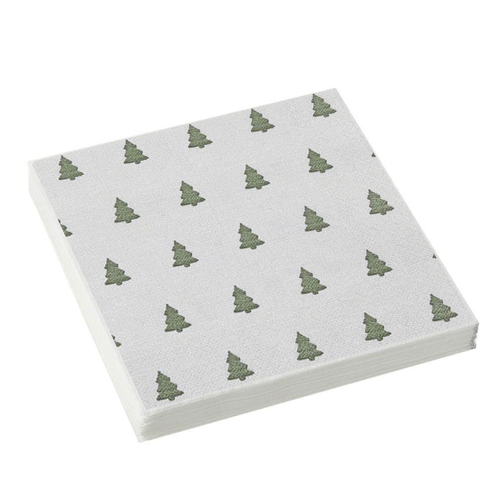 LINEN TREES GREEN NAPKINS