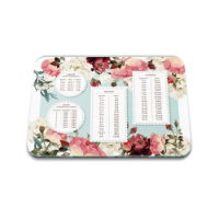 WEIGHTS & MEASURES FLORAL 40 X 30CM  MEDIUM WORKTOP PROTECTOR