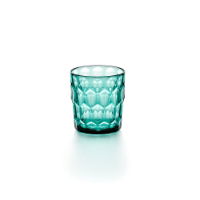 GUZZINI VANITY LOW TUMBLER PATTERN 3 AQUAMARINE