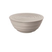 TIERRA MEDIUM LIDDED BOWL TAUPE