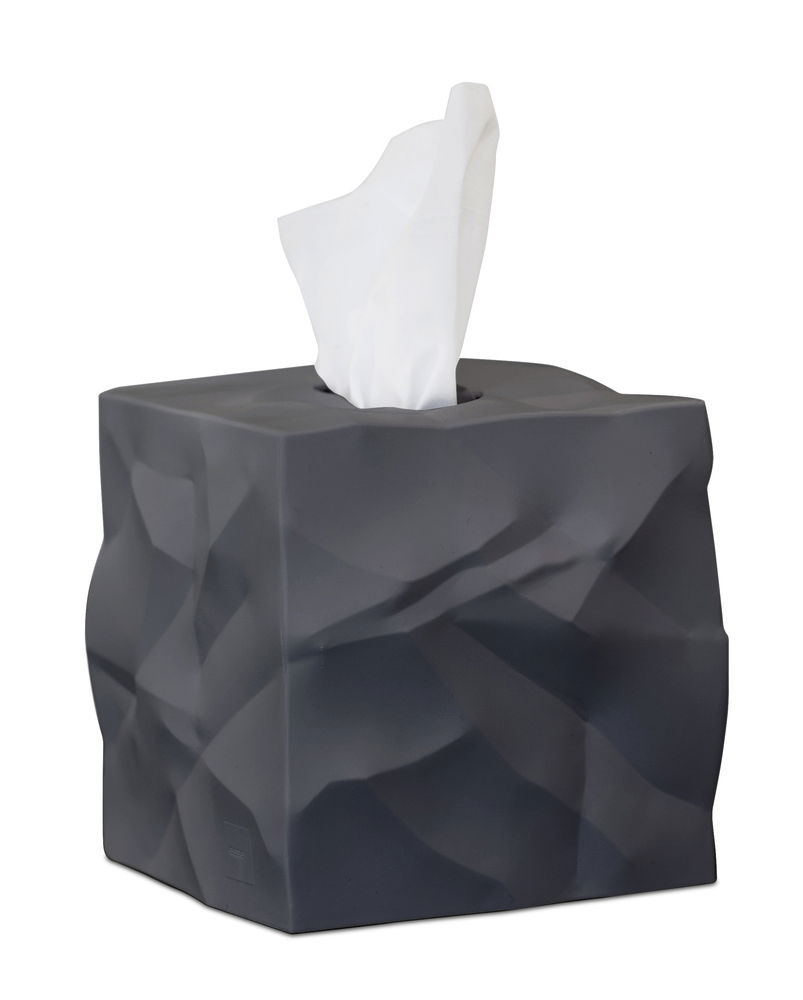 #WIPY CUBE TISSUE BOX COVER BLK