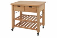 #LAMBOURN CONTEMPORARY 2 DRAWER KITCHEN TROLLEY