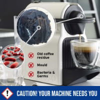 CAFFE NU COFFEE MACHINE CLEANING CAPSULES  5 x 3g