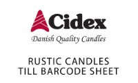 RUSTIC CANDLES TILL BARCODE SHEET TILE