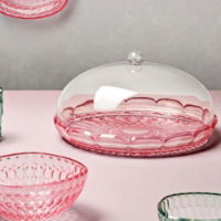 GUZZINI VANITY SMALL CAKE STAND WITH DOME CLEAR