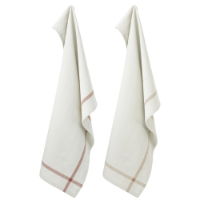 EVERYDAY  TEA TOWEL  2 PCS GREY/NUDE/TERRACOTTA