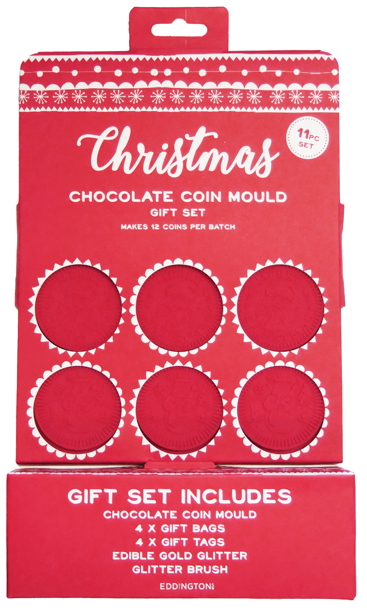 CHRISTMAS CHOCOLATE COIN MOULD GIFT SET