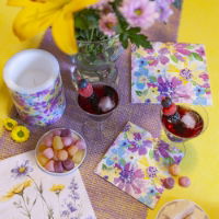 VIBRANT BLOSSOMS NAPKINS 33 X 33CM