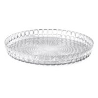 CLEAR ROUND TRAY TIFFANY