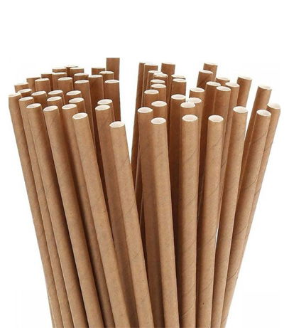 ####KRAFT PAPER STRAWS x 250