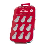 CHRISTMAS SNOWMAN SILICONE TRAY 12 CUP