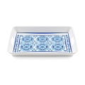 # LARGE  2 HANDLED  RECTANGULAR TRAY BLUES 48CM X34CM