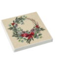 NATURAL WREATH NAPKINS 