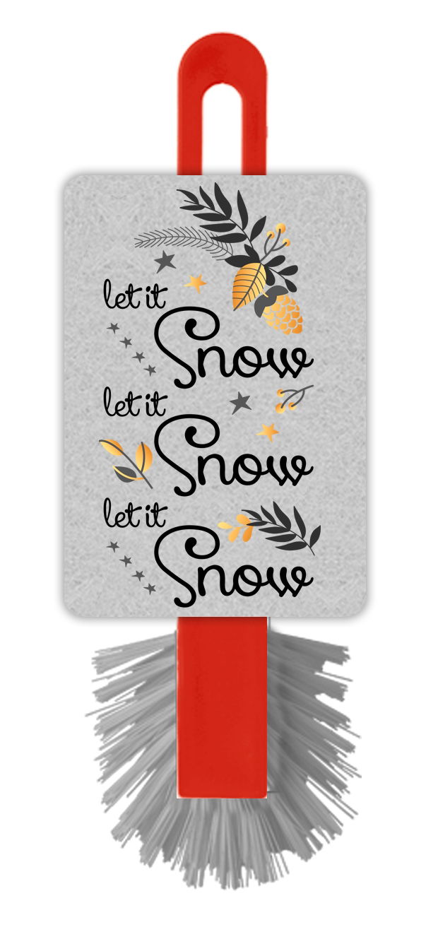 LET IT SNOW DISHBRUSH