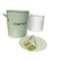 COMPOST PAIL, DUCK EGG BLUE