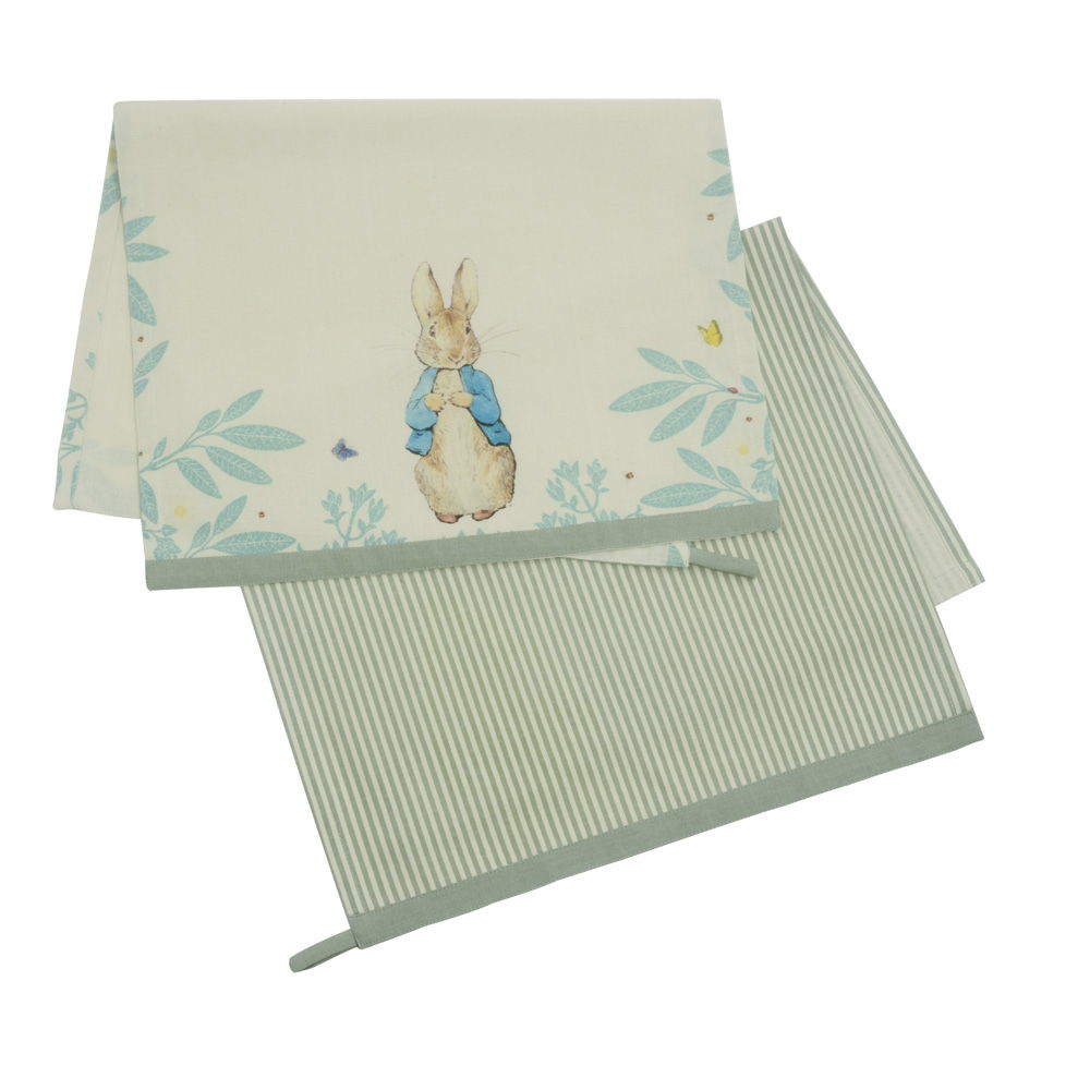 PETER RABBIT DAISY RANGE TEA TOWELS SET OF 2