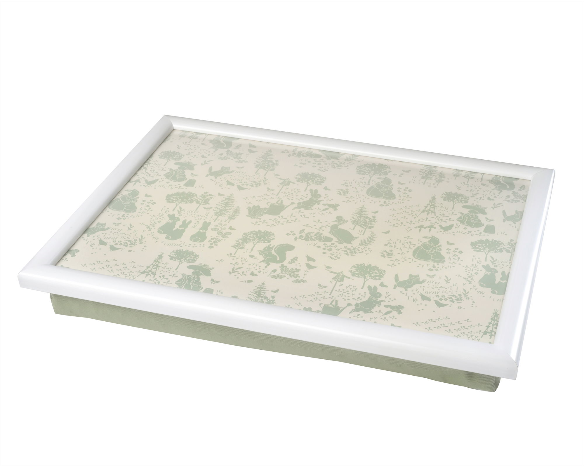 PETER RABBIT CLASSIC PATTERN GREEN LAP TRAY