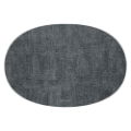 GREY FABRIC OVAL REVERSIBLE PLACE MAT