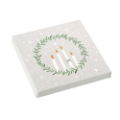 DELICATE WREATH PAPER NAPKINS 33 X 33CM