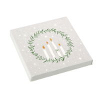 DELICATE WREATH PAPER NAPKINS 33 X 33CM