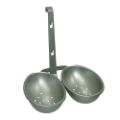 DOUBLE SILVER EGG POACHER