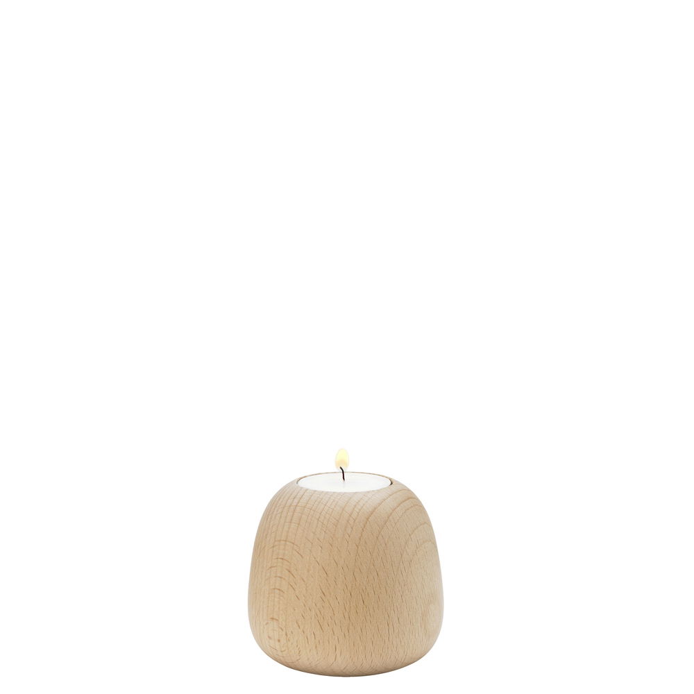 ORA CANDLEHOLDER LARGE  BEECH WOOD