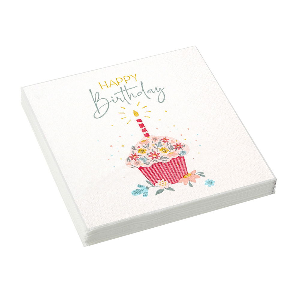 SWEET BIRTHDAY NAPKINS 33 X 33CM