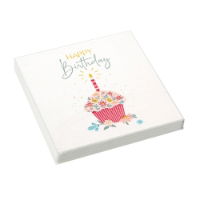 SWEET BIRTHDAY NAPKINS 33 X 33CM