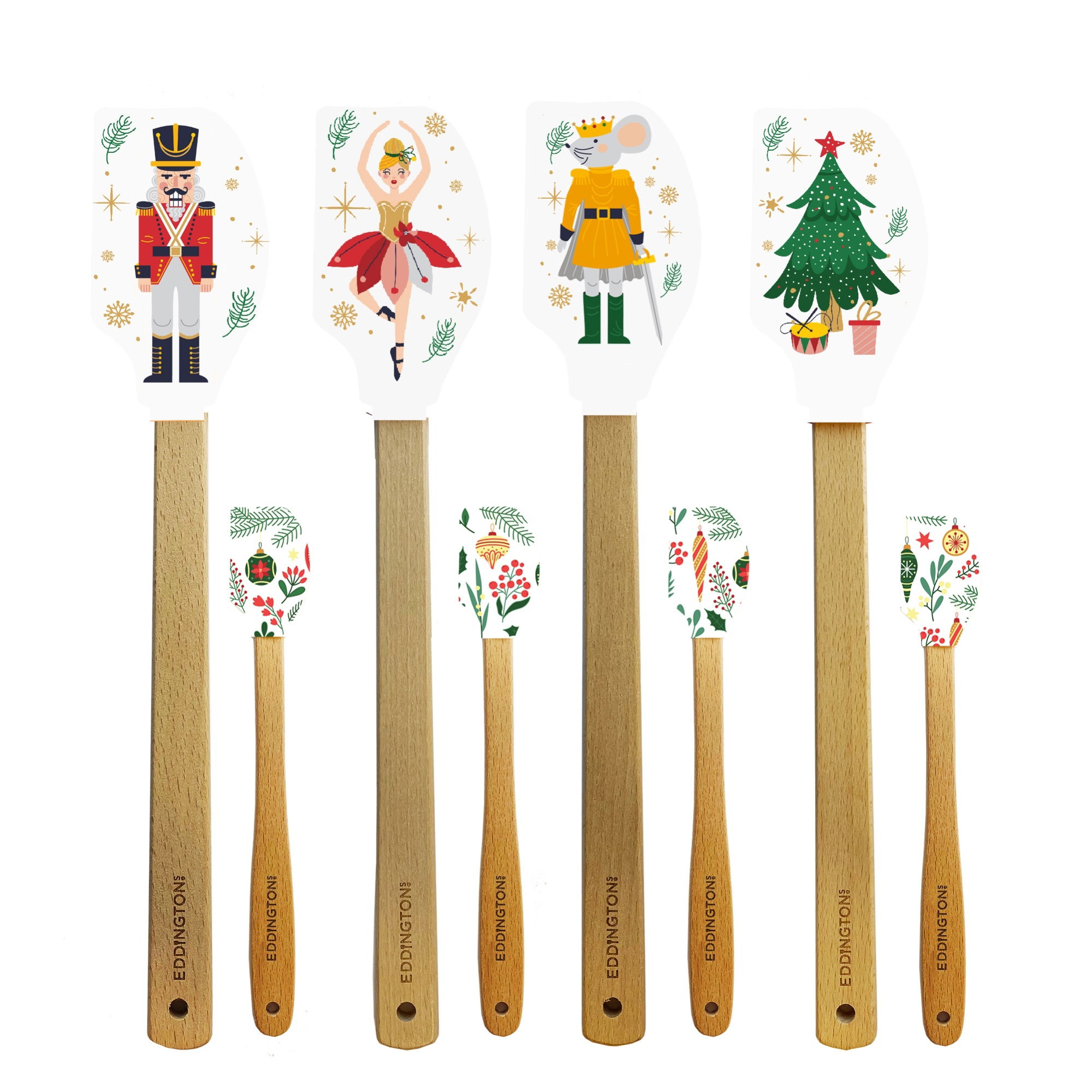 THE NUTCRACKER  BAKING SPATULAS SET OF 2 (12)