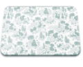 PETER RABBIT CLASSIC PATTERN GREEN GLASS WORKTOP PROTECTOR MEDIUM 40X30CM