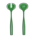 DOLCE VITA EMERALD SALAD SERVERS 