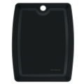 DOUBLE SIDED CHOPPING BOARD WITH FEET SLATE BLACK 370 X 275 X 6MM