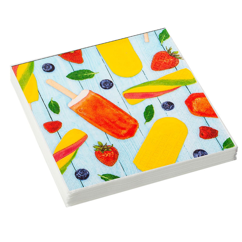 POPSICLES 33 X 33CM 3 PLY PAPER NAPKINS