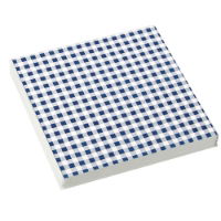 KARO BLUE  33 X 33CM 3 PLY PAPER NAPKINS