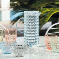 TIFFANY ASSORTED SET 6 LOW TUMBLERS 