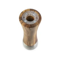 MADRAS U'SELECT PEPPER MILL OLIVE WOOD STAINLESS STEEL FINISH 16CM 