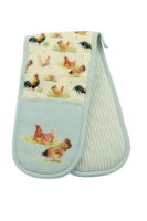 PECKING ORDER DOUBLE OVEN GLOVE 83 x 18CM