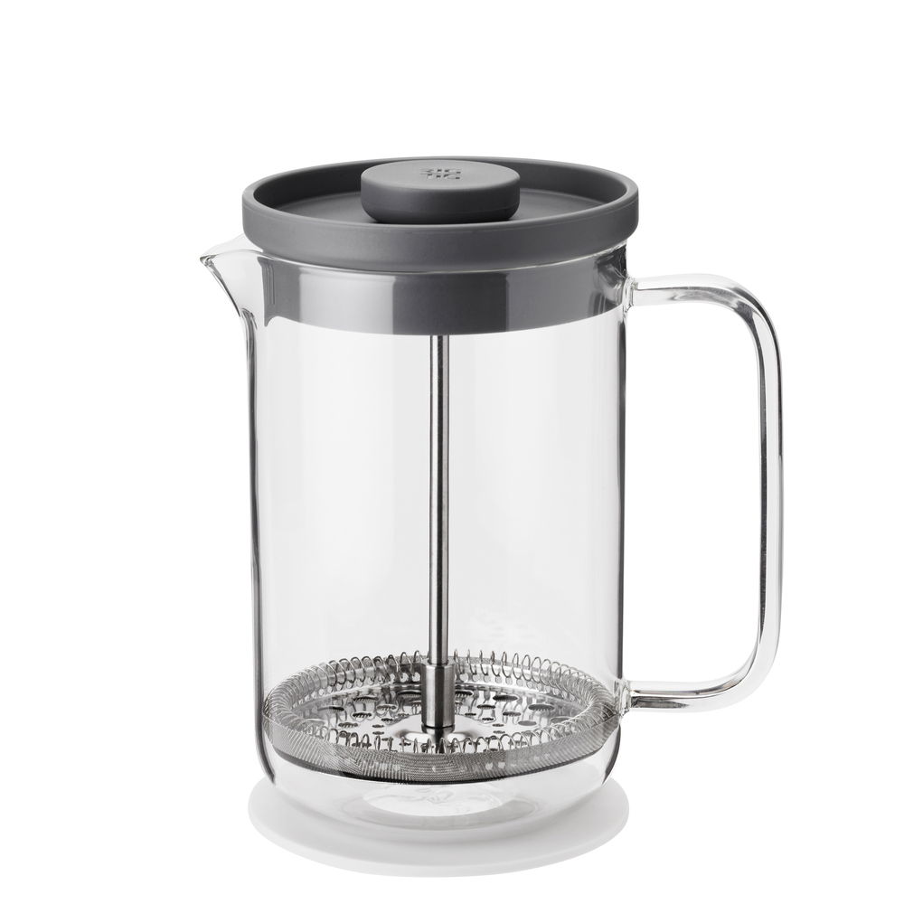 BREW IT FRENCH PRESS  0 8 L  GREY/LIGHT GREY