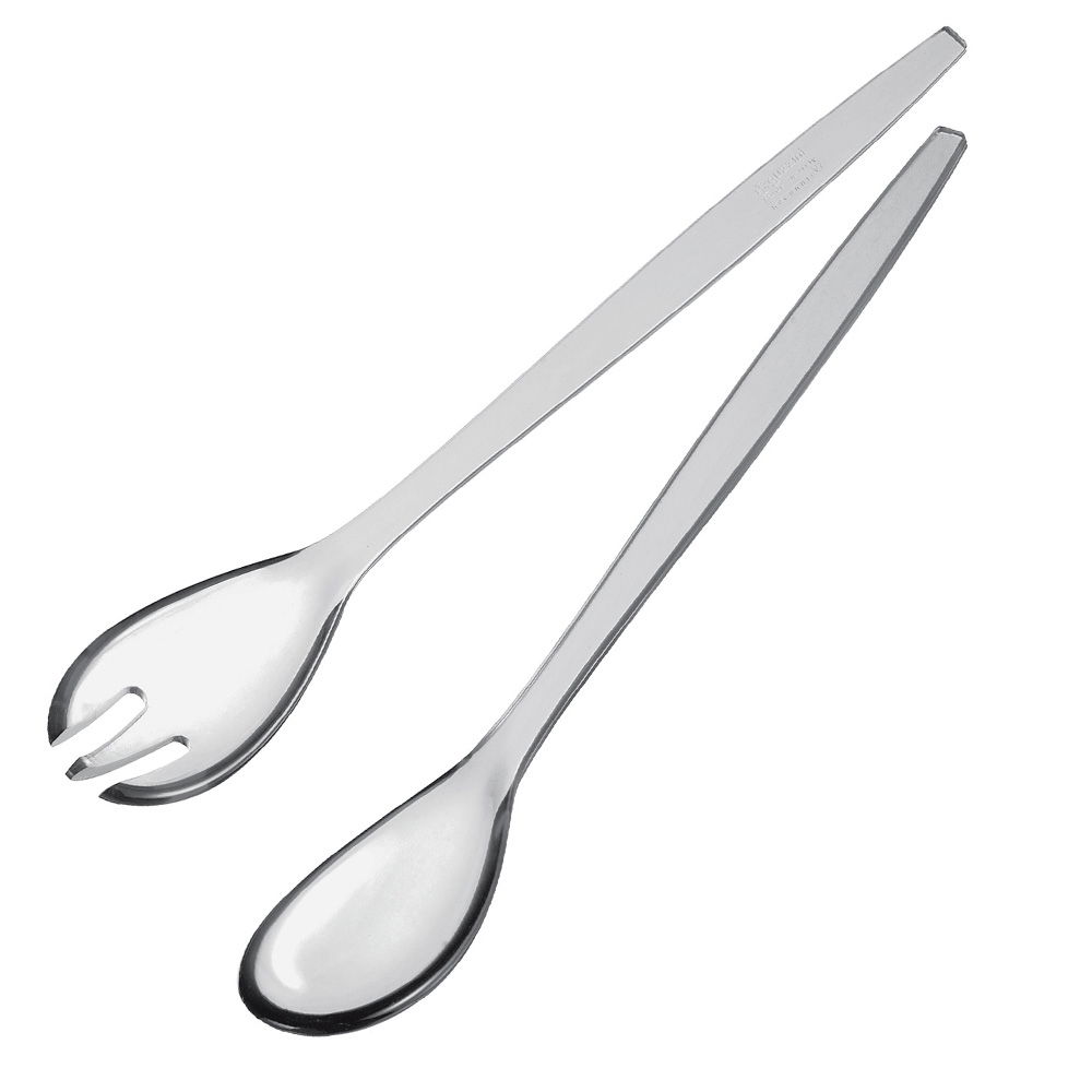 HAPPY HOUR TRANSPARENT LARGE SALAD SERVERS