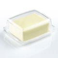 #GLASS BUTTER DISH CLEAR